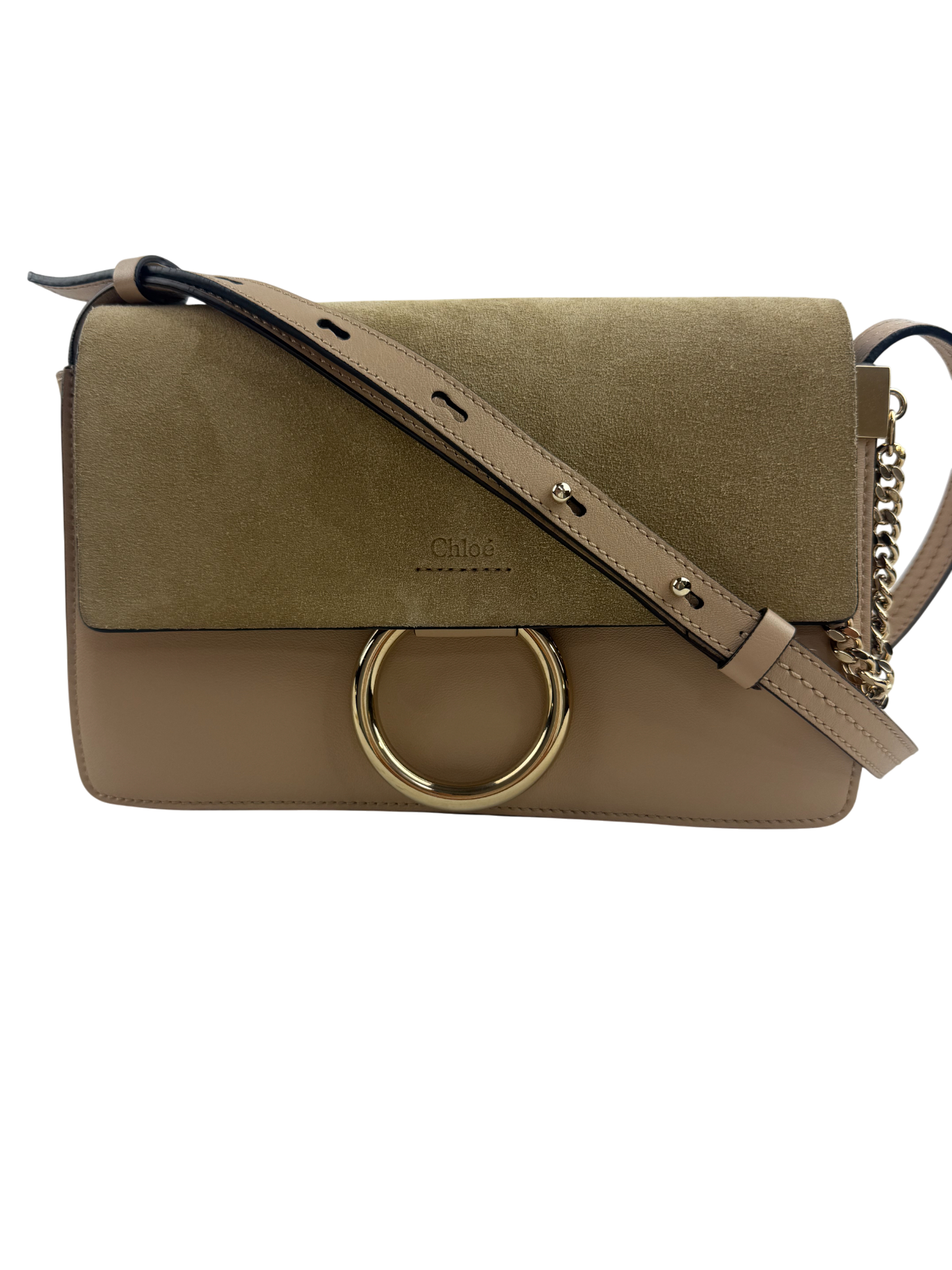 CHLOE Mini Faye Leather & Suede Shoulder Bag LHQ1222