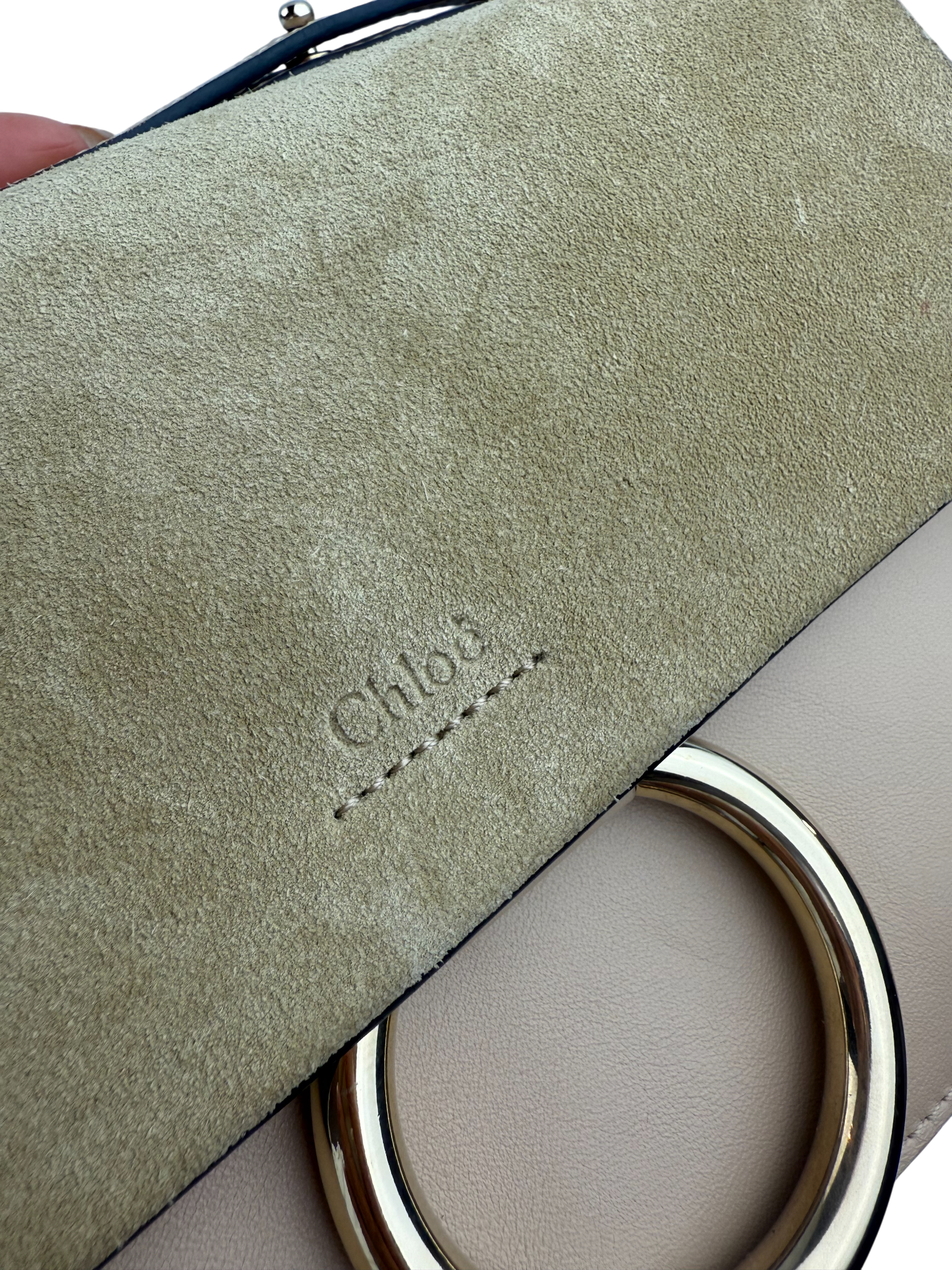 CHLOE Mini Faye Leather & Suede Shoulder Bag LHQ1222