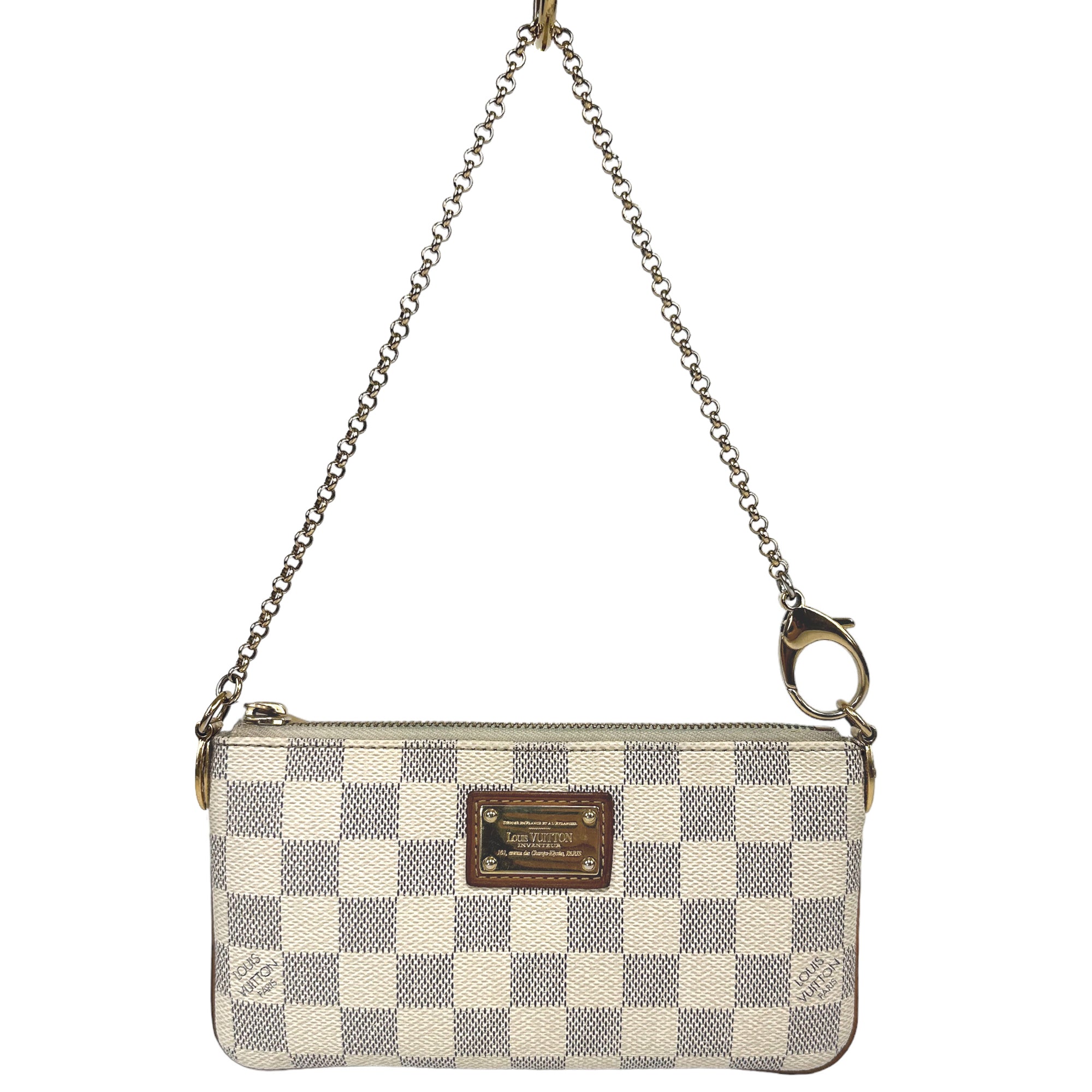 LOUIS VUITTON Damier Azur Pochette Milla MM Sac à main Pochette LHQ01