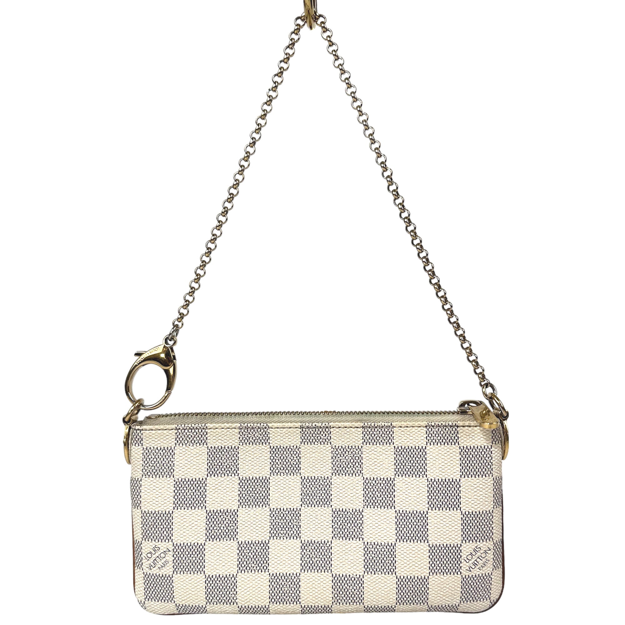 LOUIS VUITTON Damier Azur Pochette Milla MM Sac à main Pochette LHQ01