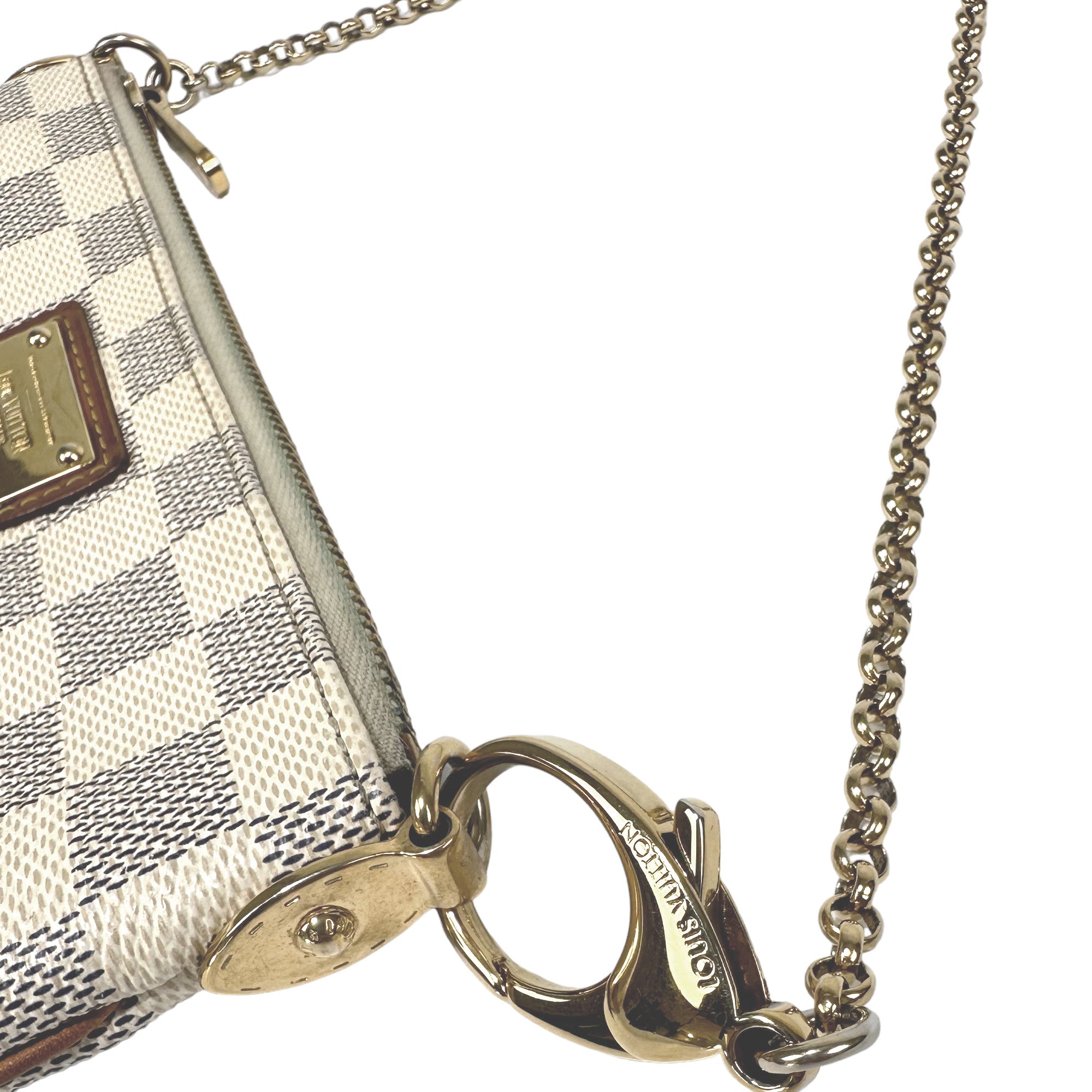 LOUIS VUITTON Damier Azur Pochette Milla MM Borsa a mano Marsupio LHQ01