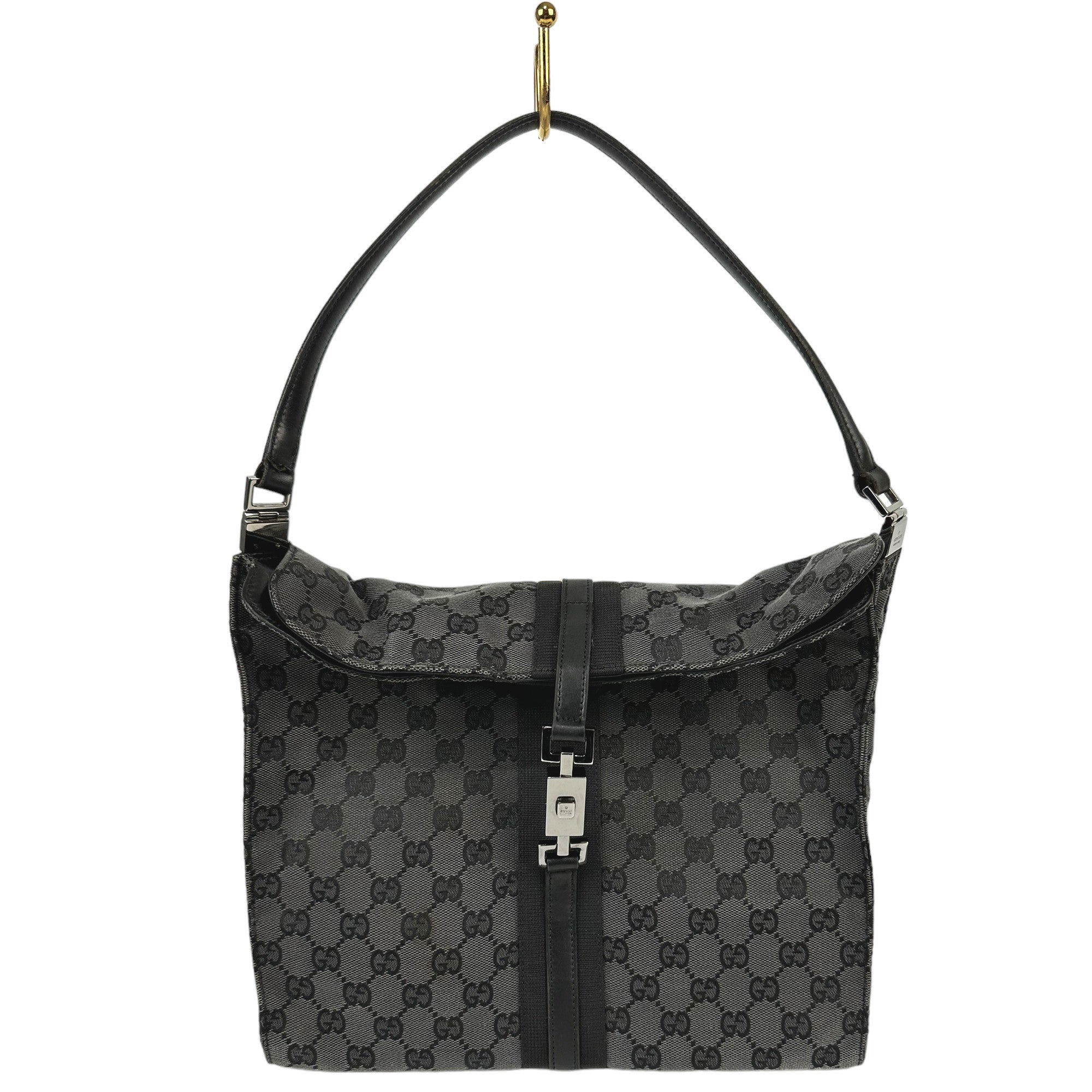 GUCCI Jackie Tote Negro GG Bolso LHQ03