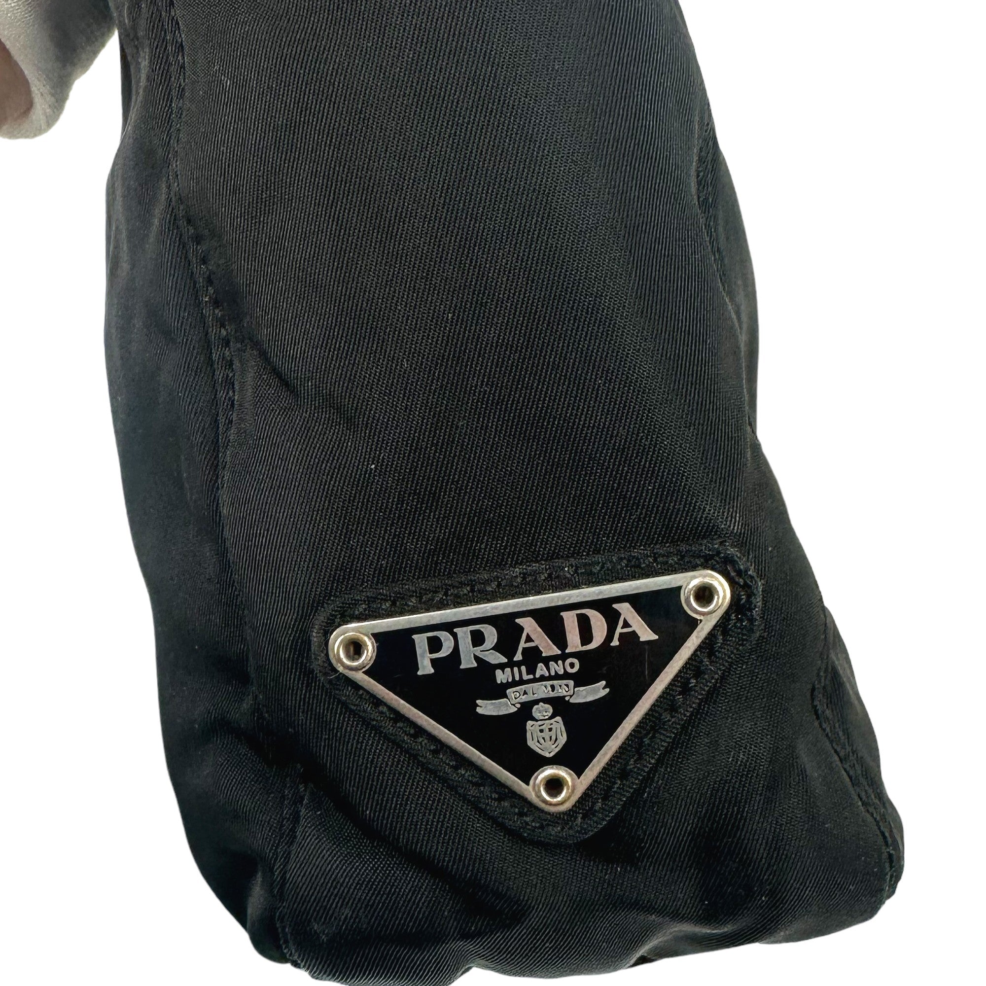 PRADA Borsa a tracolla in nylon nero LHQ05