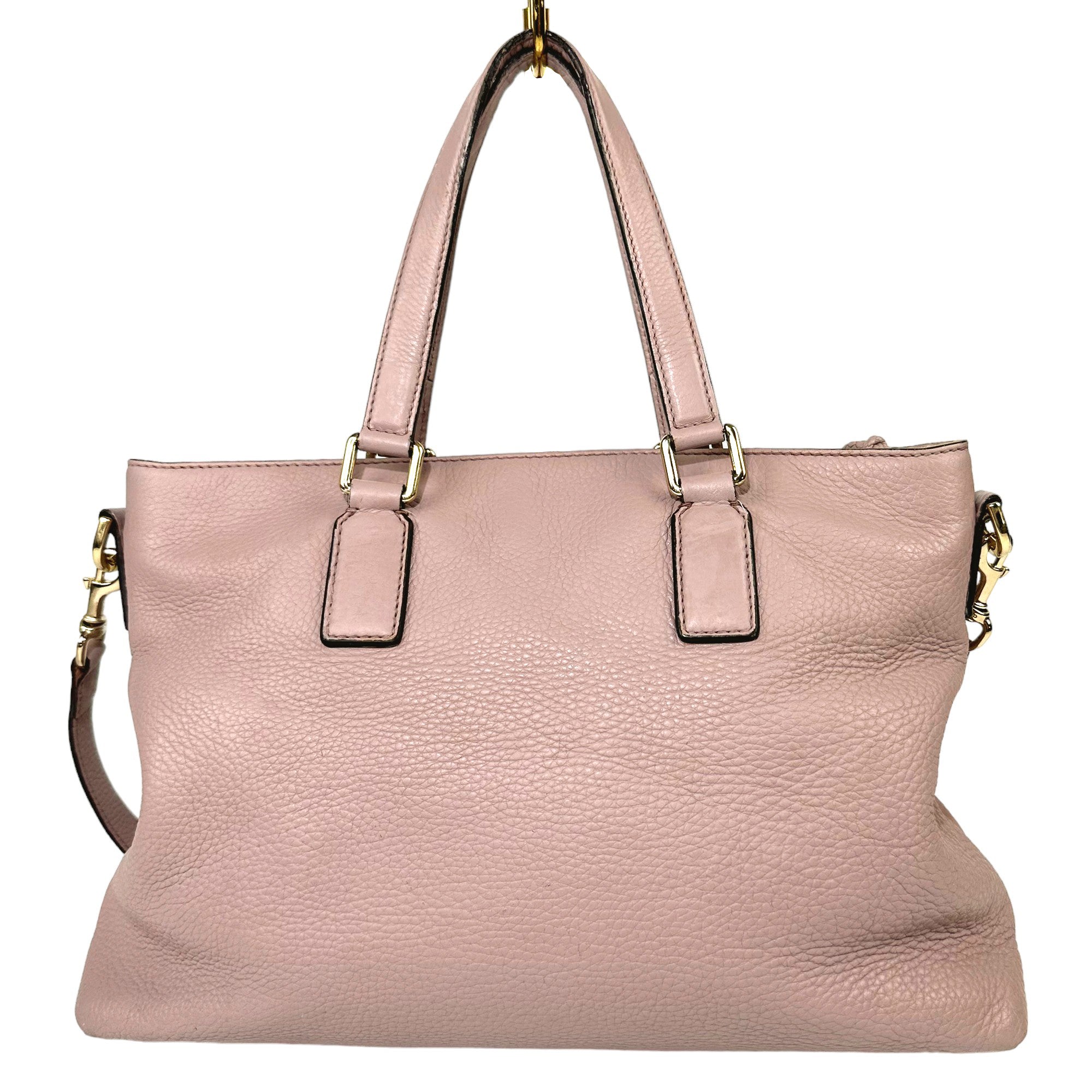 Bolso de mano convertible GUCCI con borla de bambú rosa empolvado LHQ10