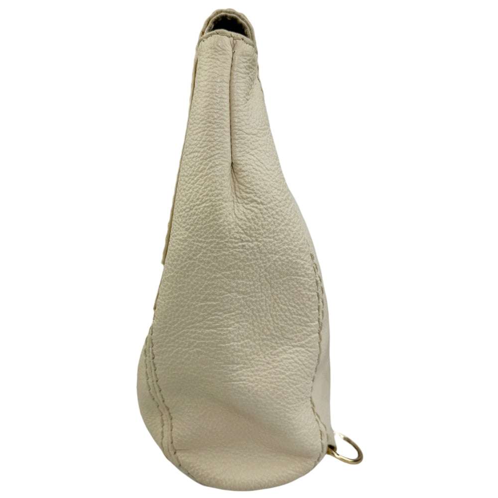 YVES SAINT LAURENT YSL Cream Leather 2 Way Shoulder/Backpack LHQ1008