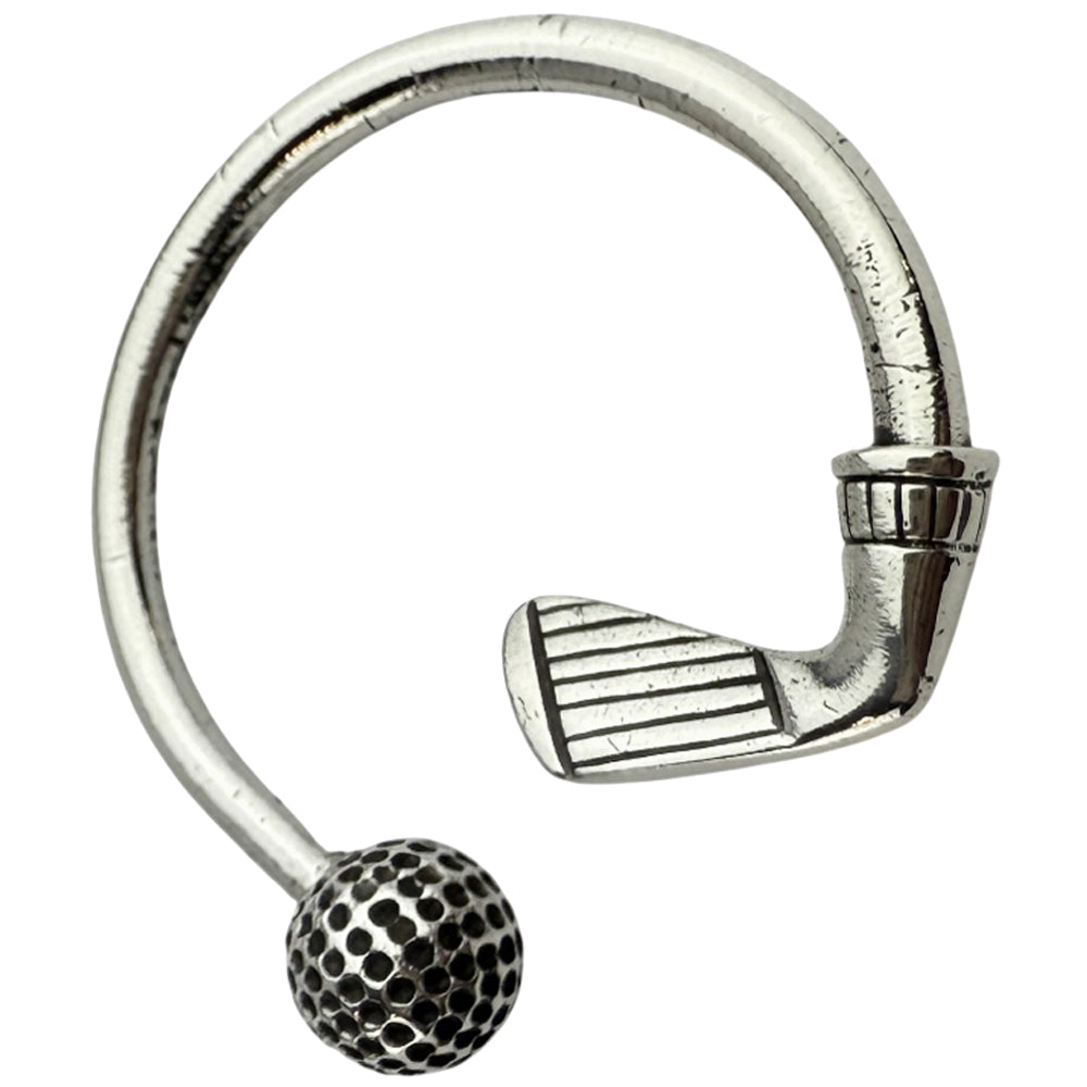 TIFFANY & CO Golf Motif Silver Keyring LHQ1009