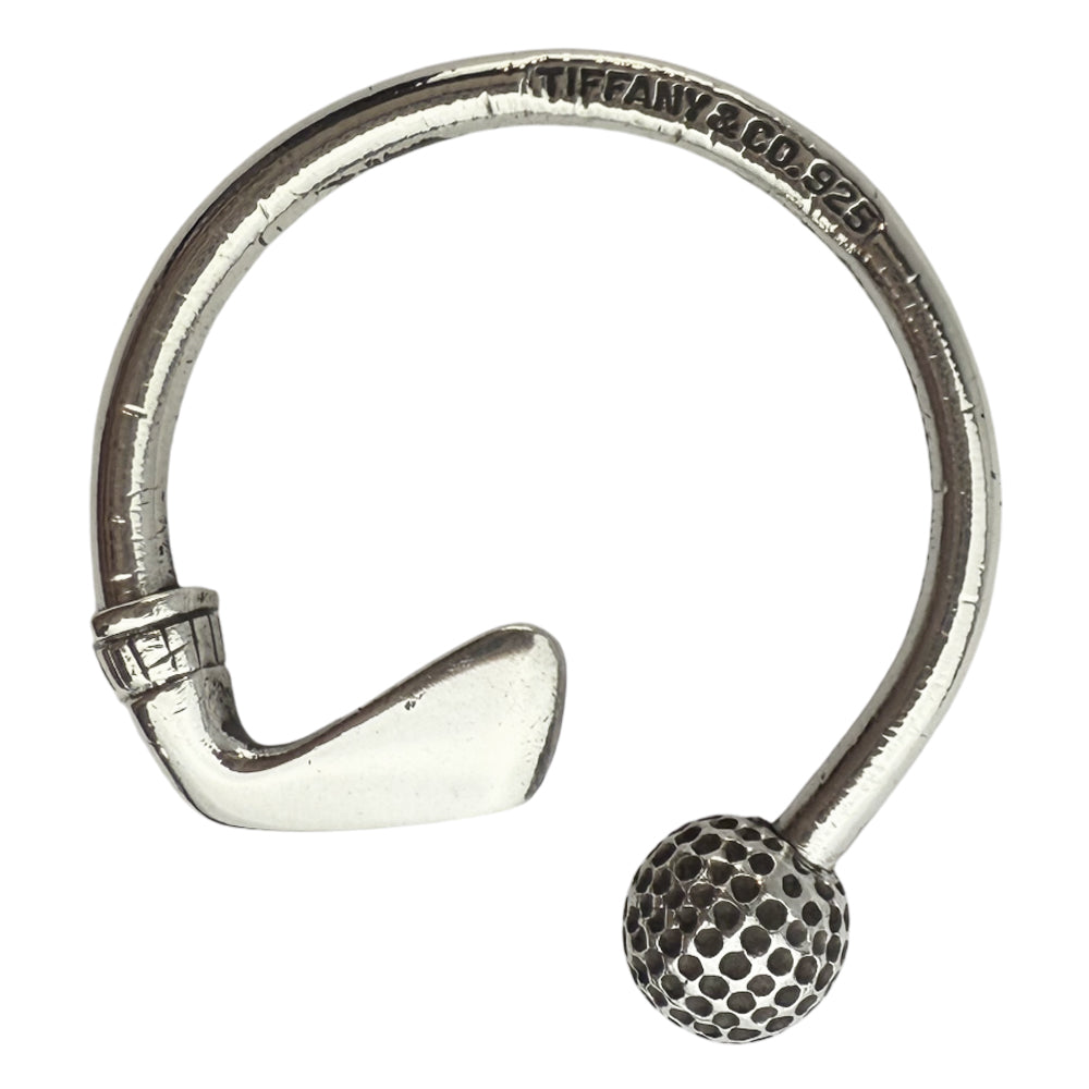 TIFFANY & CO Golf Motif Silver Keyring LHQ1009