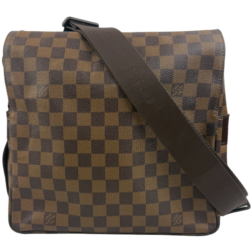 LOUIS VUITTON Damier Ebene Naviglio Crossbody Shoulder Bag LHQ1016
