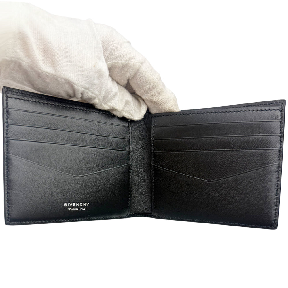 GIVENCHY Black Leather Wallet Purse With Box LHQ1022