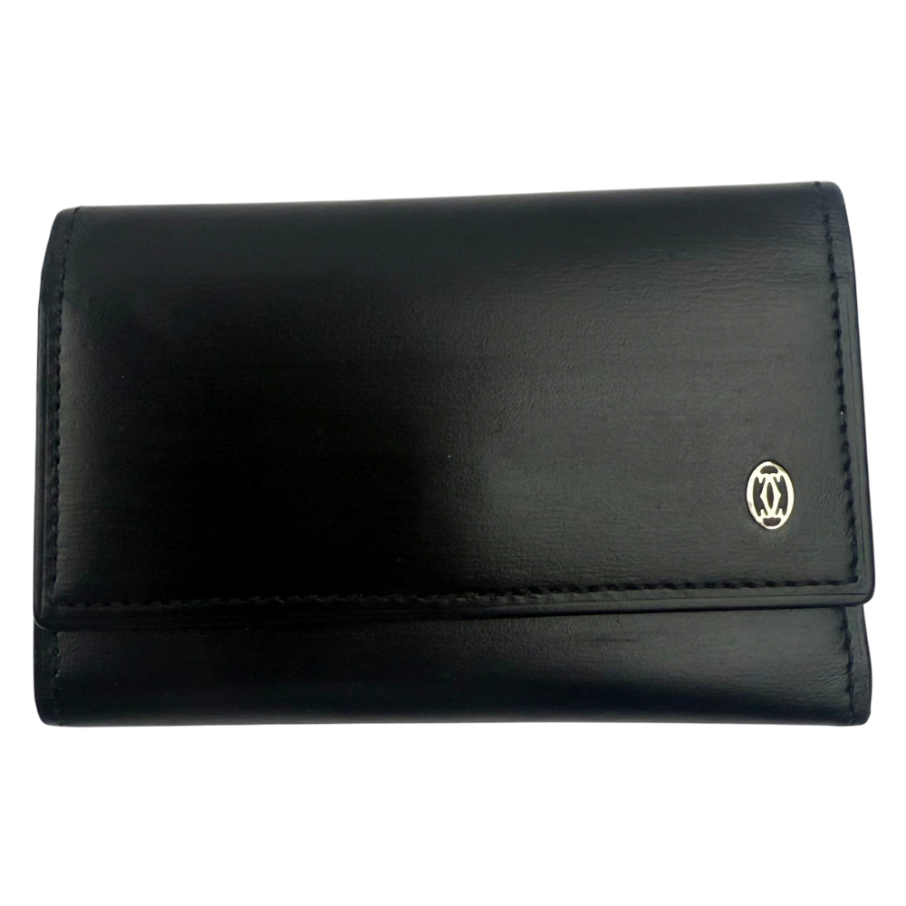 CARTIER Pasha Black Leather 6 Point Key Holder LHQ1024