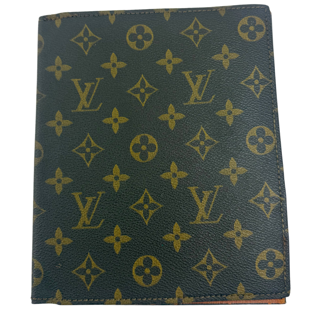 LOUIS VUITTON Monogram Agenda Note Book Cover Holder LHQ1026
