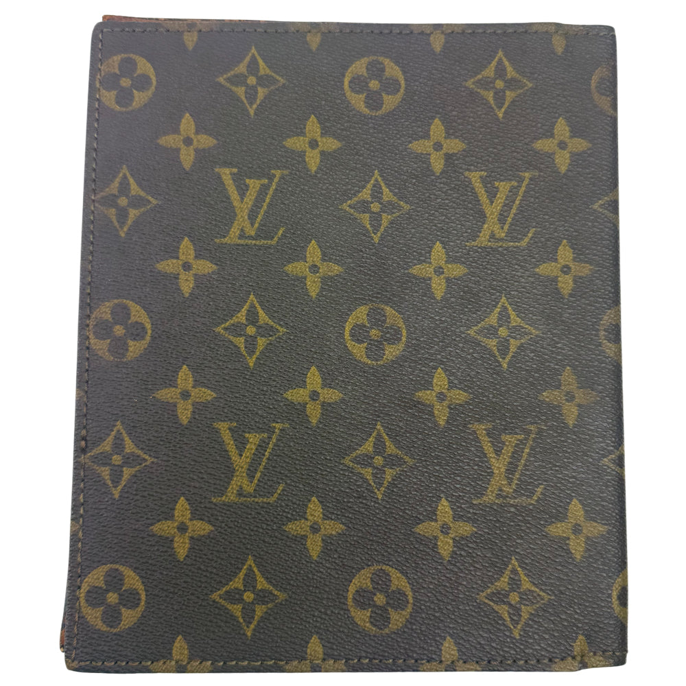 LOUIS VUITTON Monogram Agenda Note Book Cover Holder LHQ1026