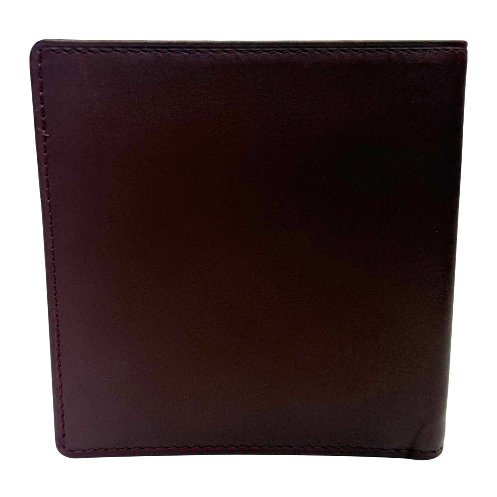 CARTIER Must Line Leather Bifold Wallet Purse Bordeaux LHQ1028