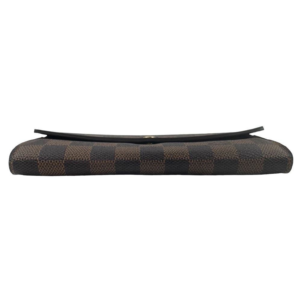 LOUIS VUITTON Damier Ebene Sarah Ebene Purse Wallet LHQ1033