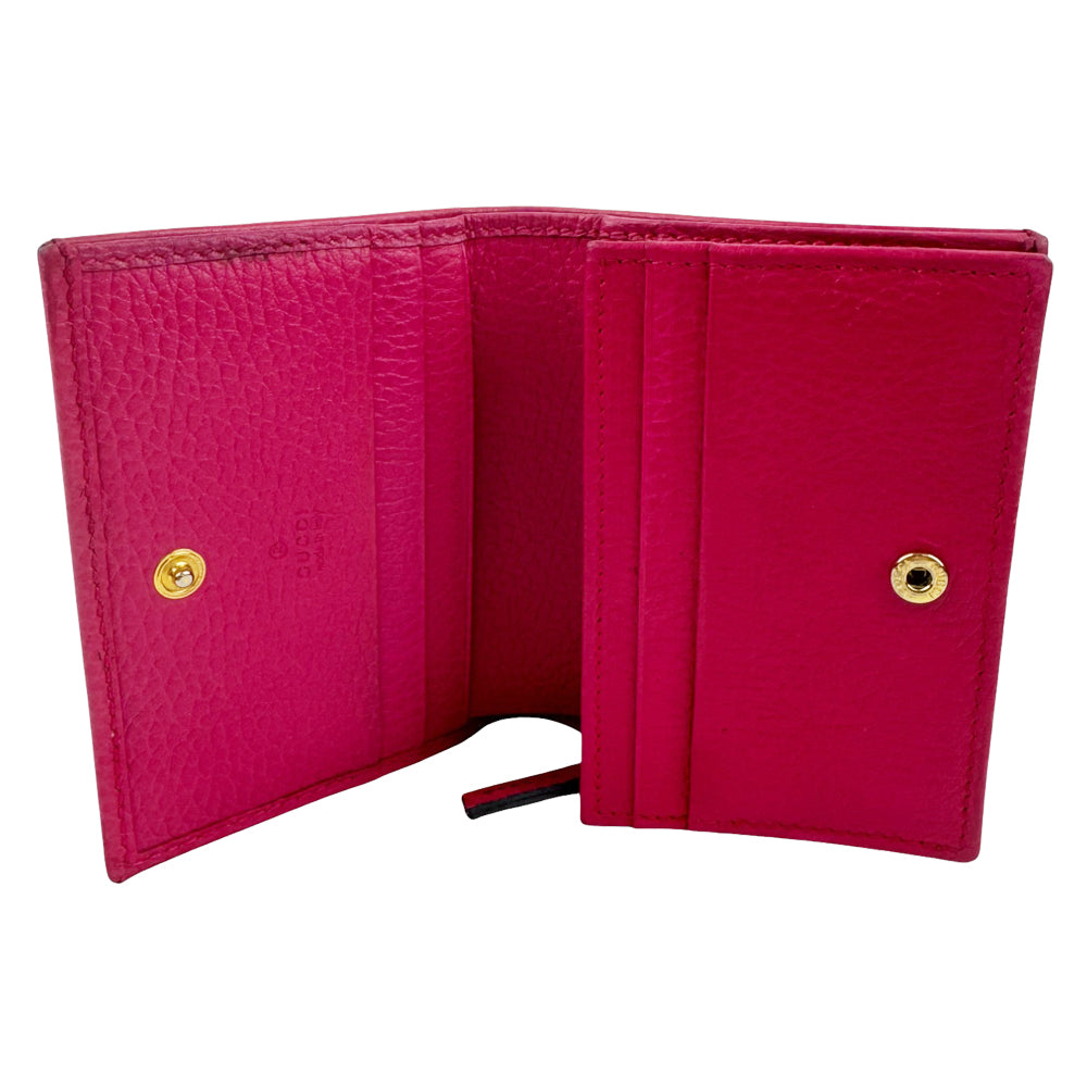 GUCCI GG Pink Leather Purse LHQ1034