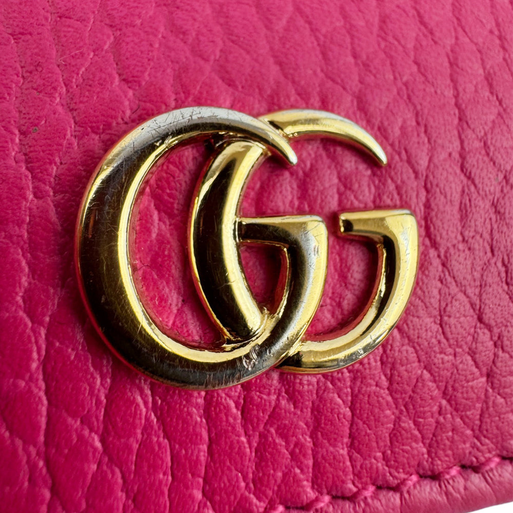 GUCCI GG Pink Leather Purse LHQ1034