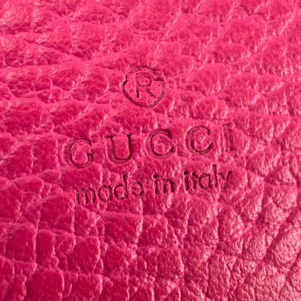 GUCCI GG Pink Leather Purse LHQ1034