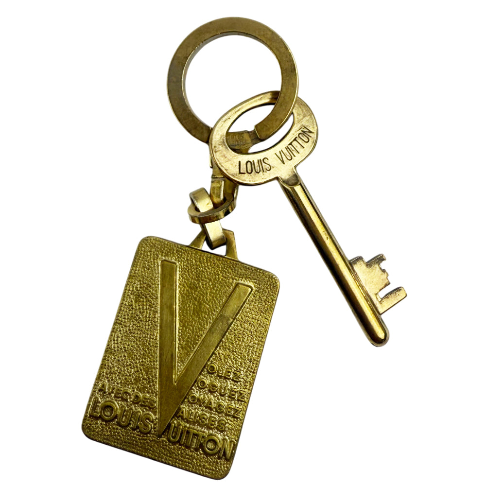 LOUIS VUITTON Malletier Depuis 1854 Keyring LHQ1041