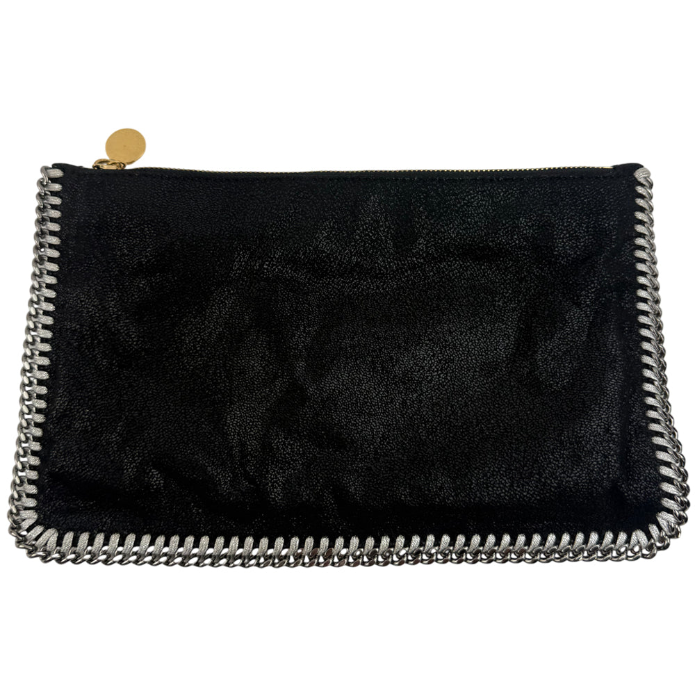 STELLA McCARTNEY Black Falabella Clutch Bag LHQ1050