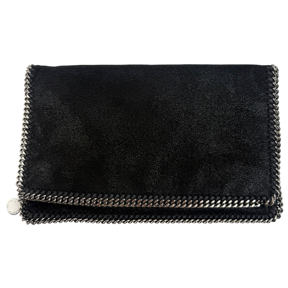STELLA McCARTNEY Black Falabella Clutch Bag LHQ1051