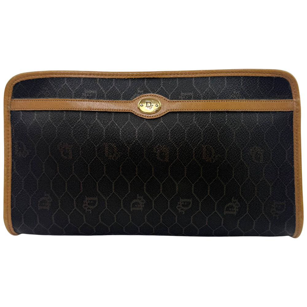 CHRISTIAN DIOR Honeycomb Clutch Pochette Bag LHQ1053