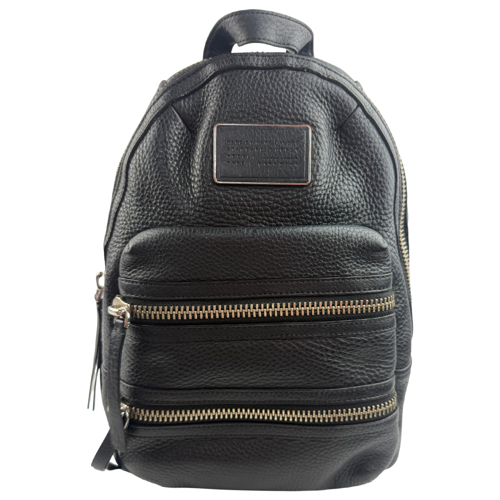 MARC JACOBS Black Leather Backpack LHQ1057