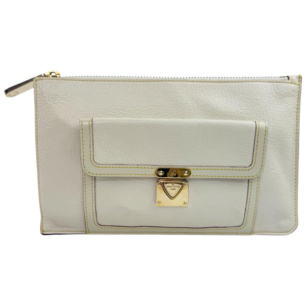LOUIS VUITTON Cream Suhali L' Inseperable Clutch Bag LHQ1060