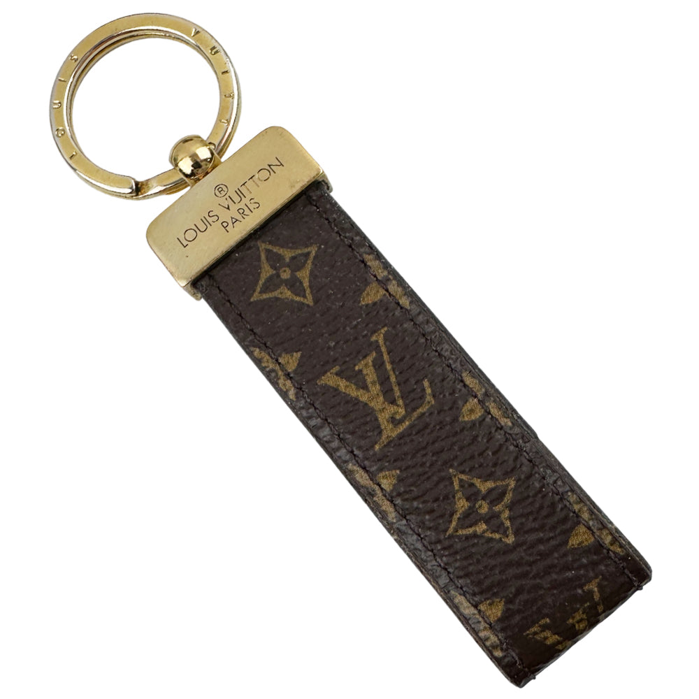 LOUIS VUITTON Monogram Dragonne Key Ring LHQ1061