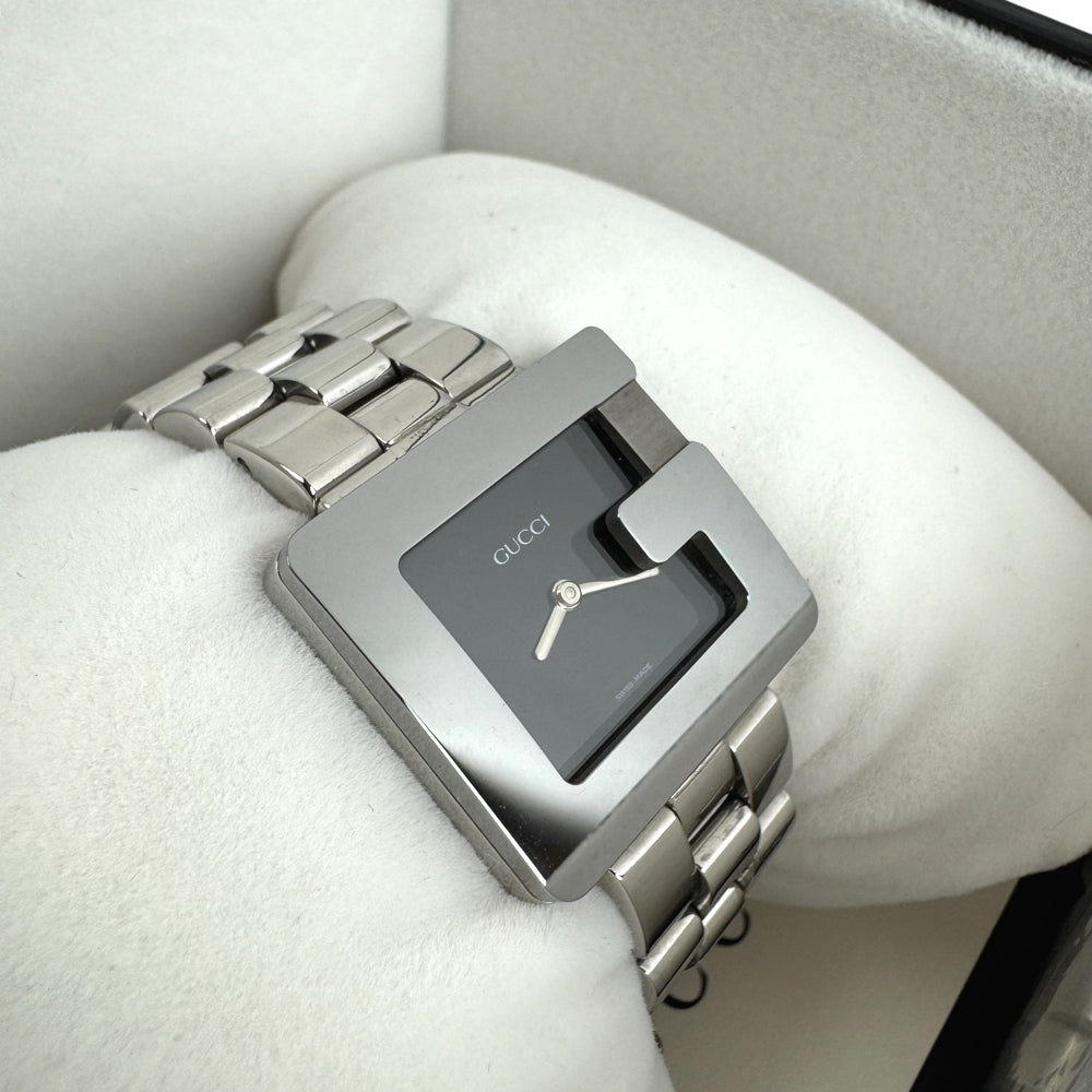 GUCCI Square G Quartz Steel Ladies Watch LHQ1069