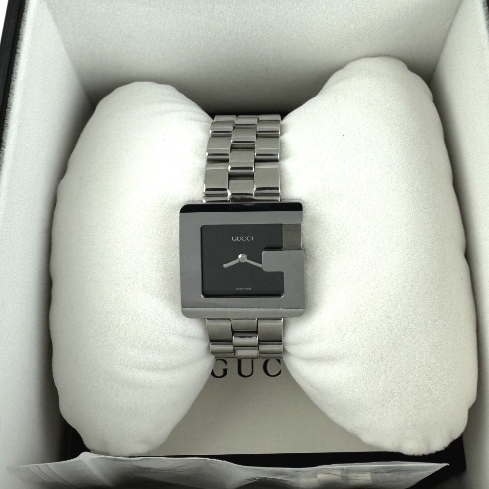 GUCCI Square G Quartz Steel Ladies Watch LHQ1069