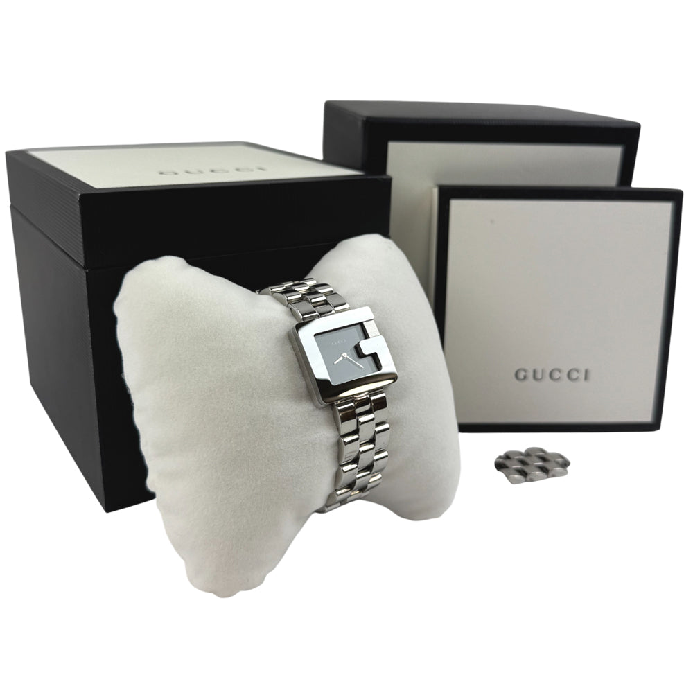 GUCCI Square G Quartz Steel Ladies Watch LHQ1069