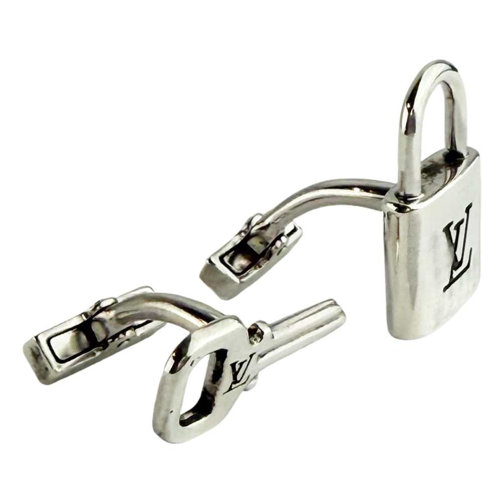 LOUIS VUITTON Padlock & Key Cufflinks LHQ1071