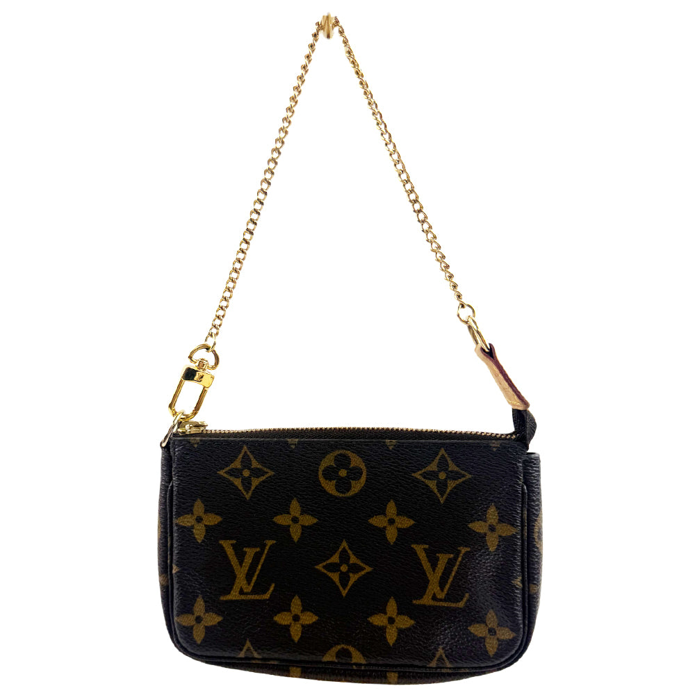 LOUIS VUITTON Monogram Mini Pochette HandBag LHQ1084