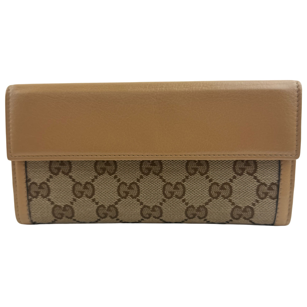 GUCCI GG Canvas Long Purse Wallet LHQ1097