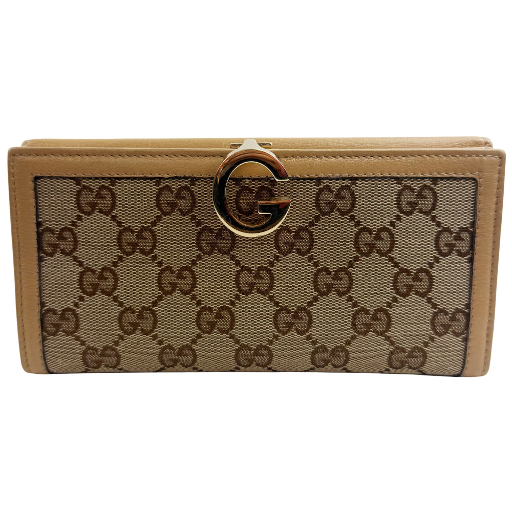 GUCCI GG Canvas Long Purse Wallet LHQ1097