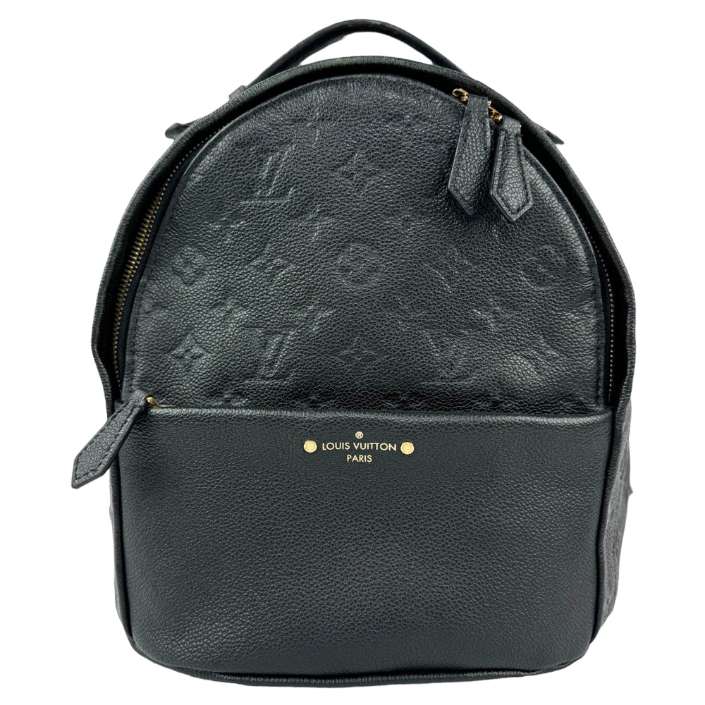 LOUIS VUITTON Zaino Monogram Empreinte Sorbonne in pelle nera LHQ110