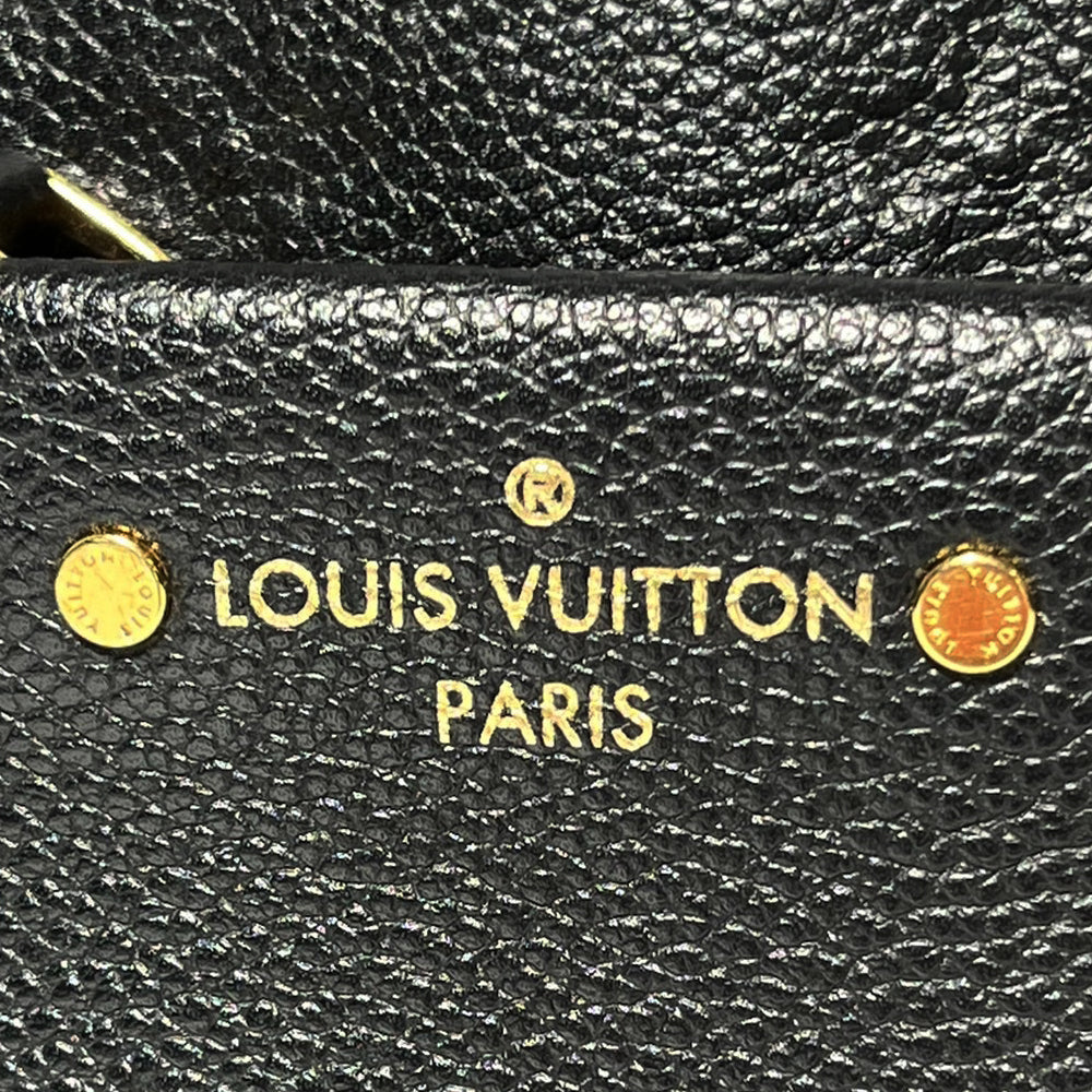 LOUIS VUITTON Sorbonne Monogram Empreinte Backpack Black Leather LHQ110