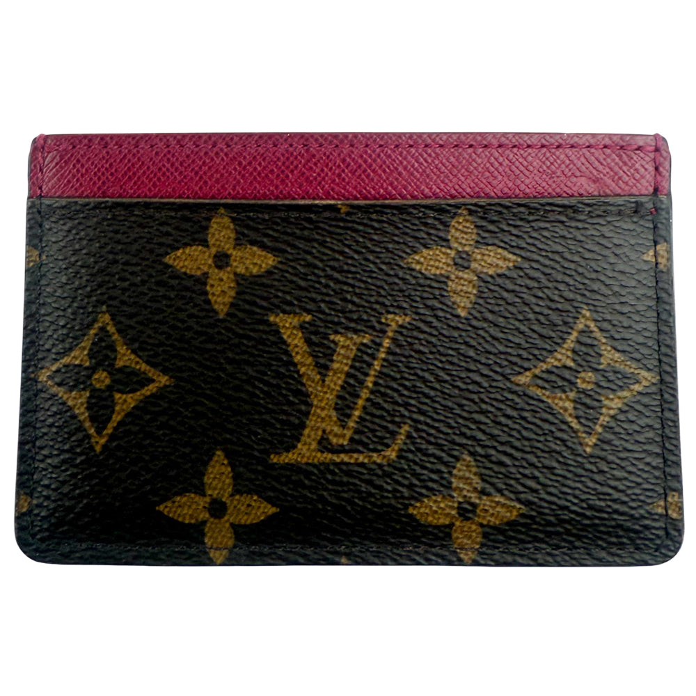 LOUIS VUITTON Monogram Card Holder LHQ1100