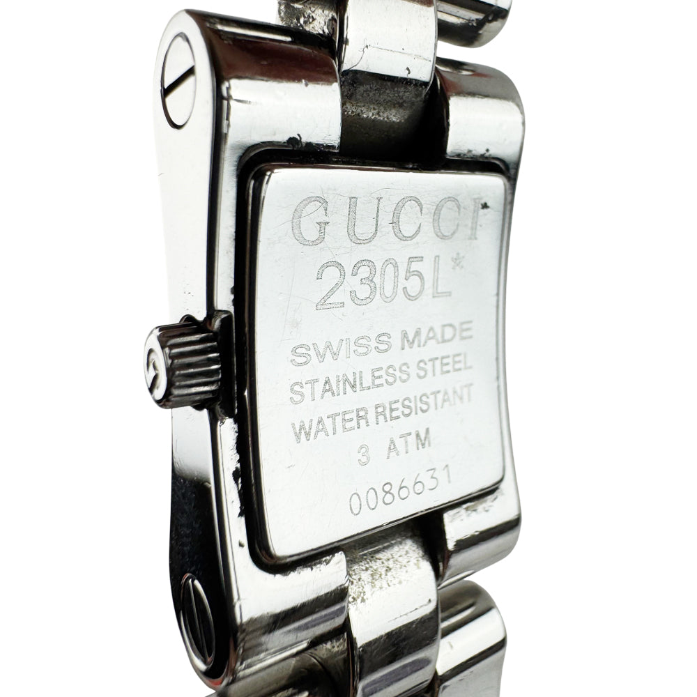 GUCCI Silver Steel Women's Quartz Watch LHQ1113