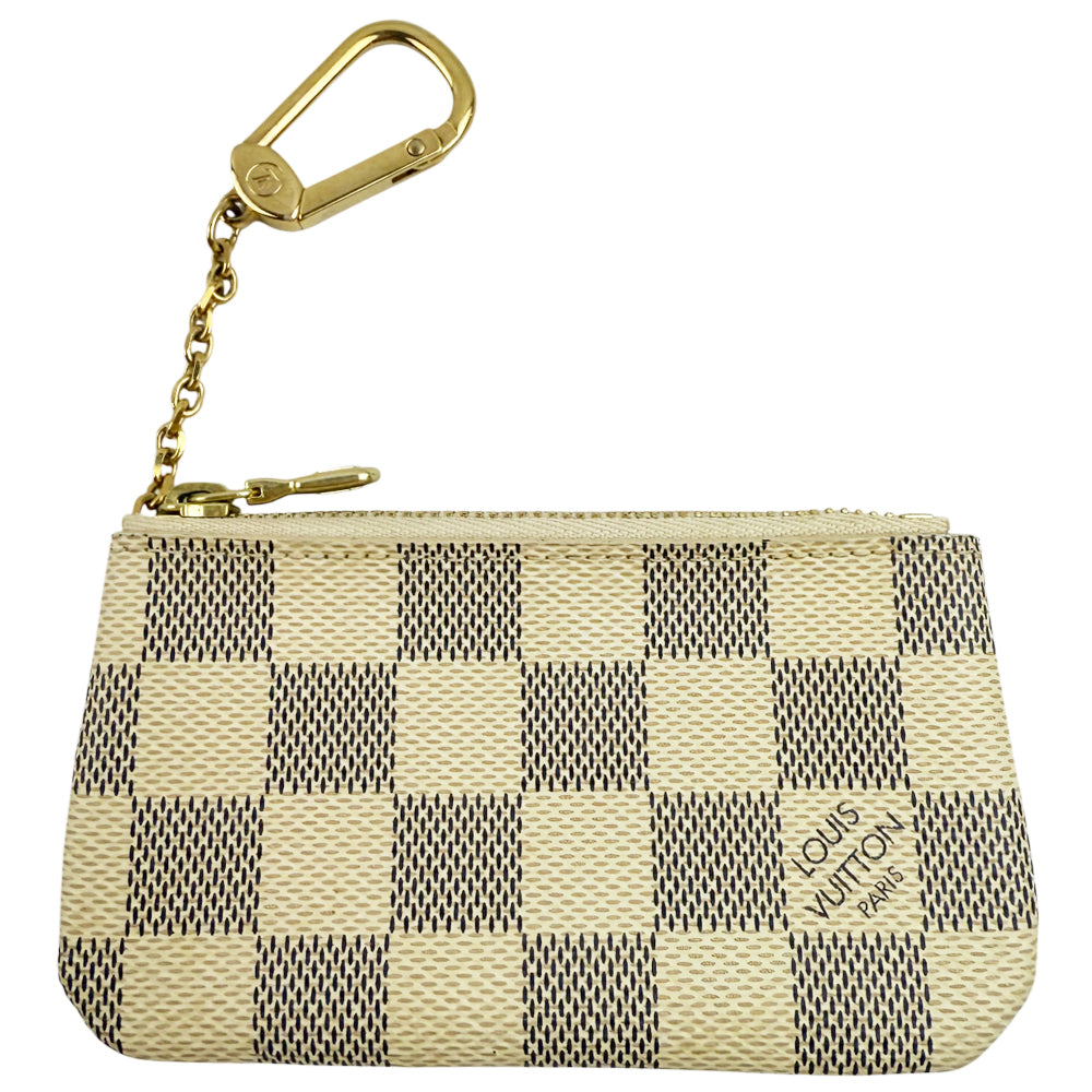 LOUIS VUITTON Damier Azure Keychain Pouch LHQ1114