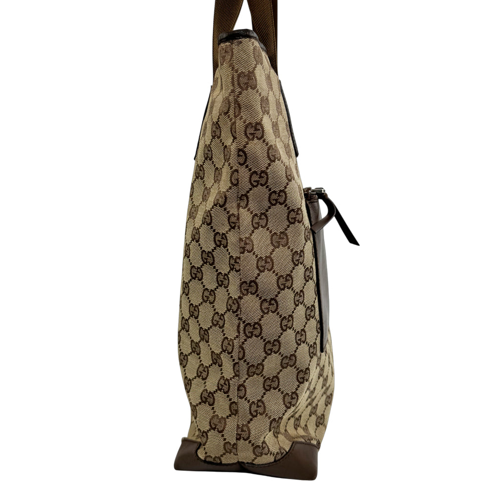 GUCCI GG Supreme Canvas Brown Tote Bag LHQ1115