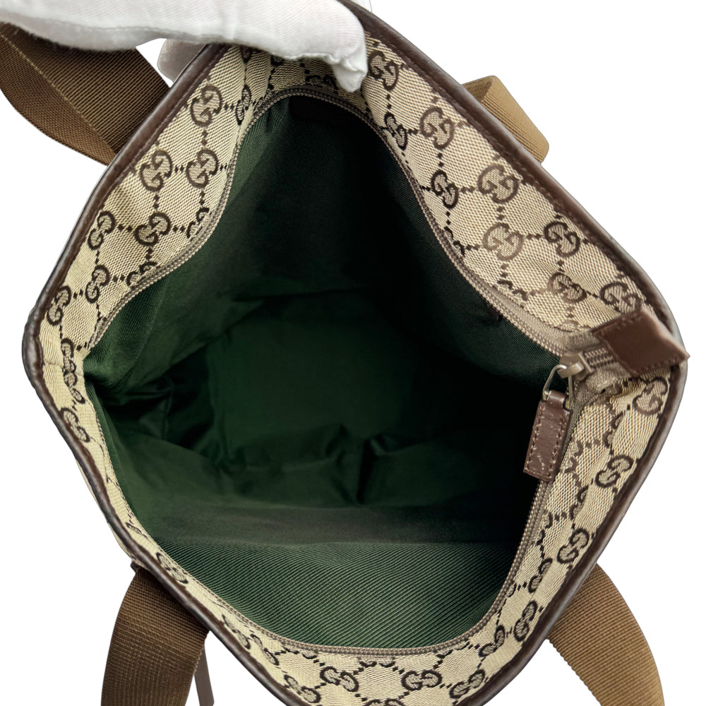 GUCCI GG Supreme Canvas Brown Tote Bag LHQ1115