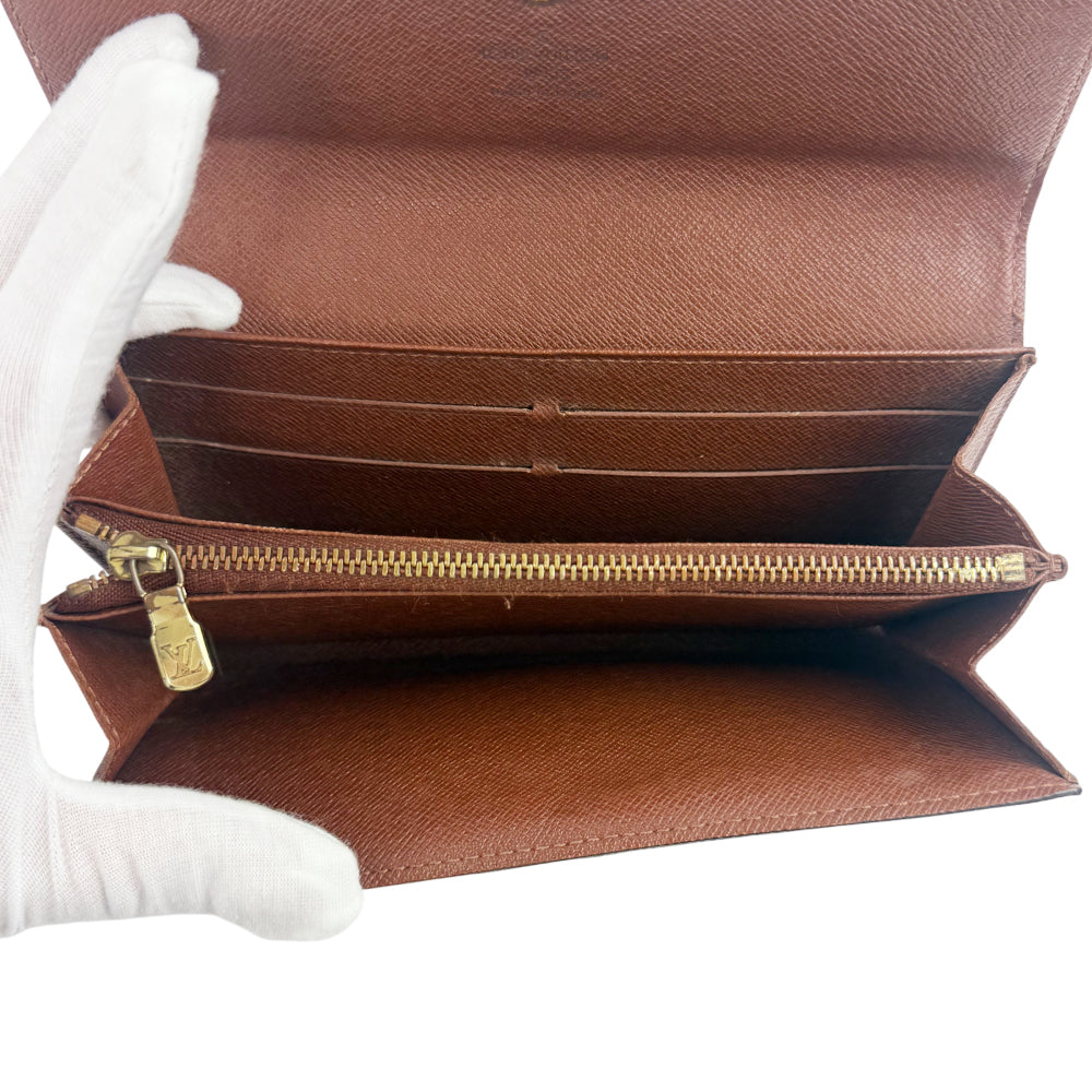 LOUIS VUITTON Sarah Monogram Long Purse Wallet LHQ1118