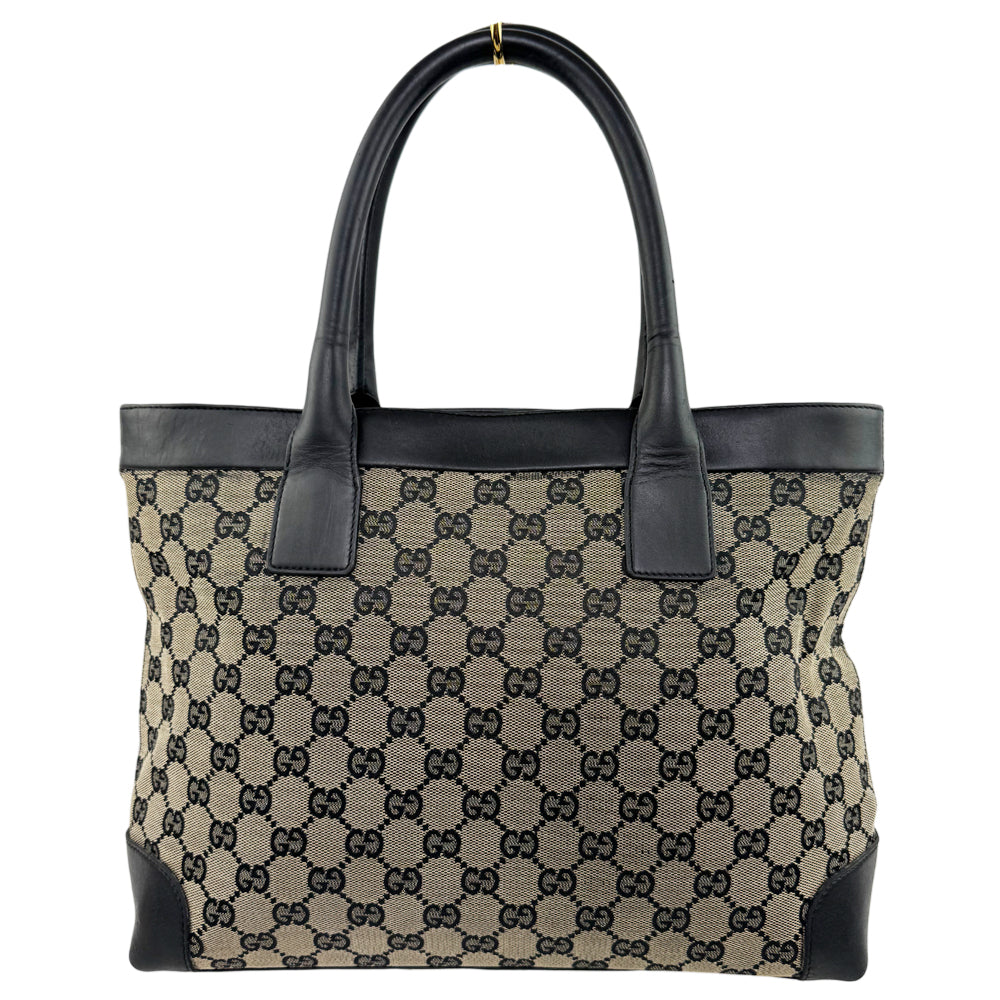 Gucci Brown Canvas Tote Shoulder Bag LHQ1124