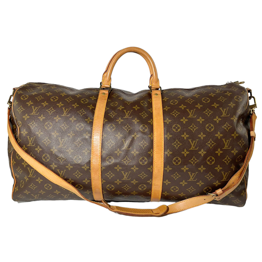 LOUIS VUITTON Keepall Bandouliere 60 Monogramm Tasche mit Riemen LHQ114