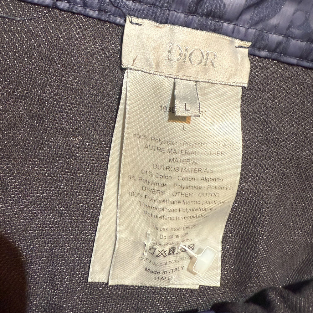 DIOR OBLIQUE NAVY SWIM SHORTS MENS SIZE L