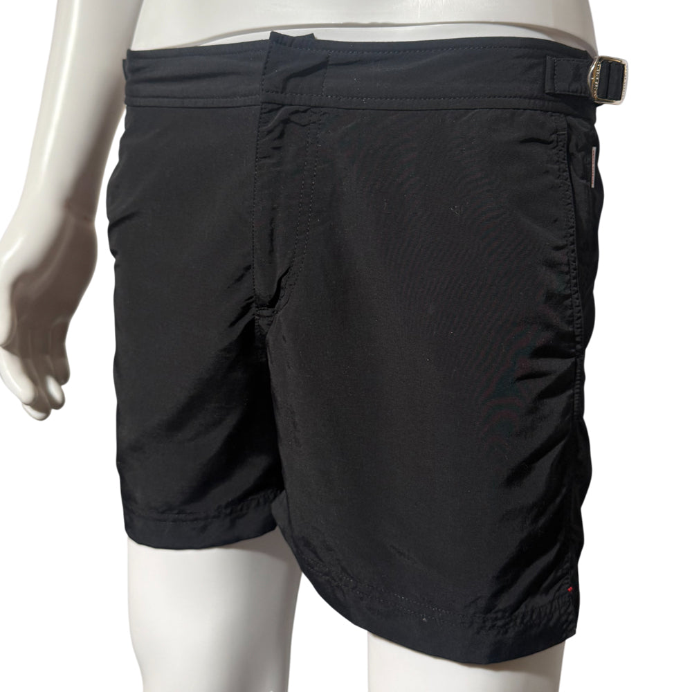ORLEBAR BROWN BLACK MENS SWIM SHORTS SIZE 32 LHQ1145