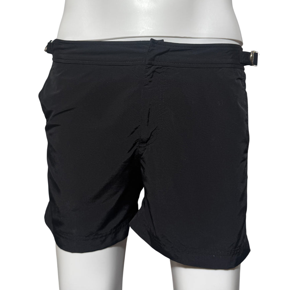 ORLEBAR BROWN BLACK MENS SWIM SHORTS SIZE 32 LHQ1145
