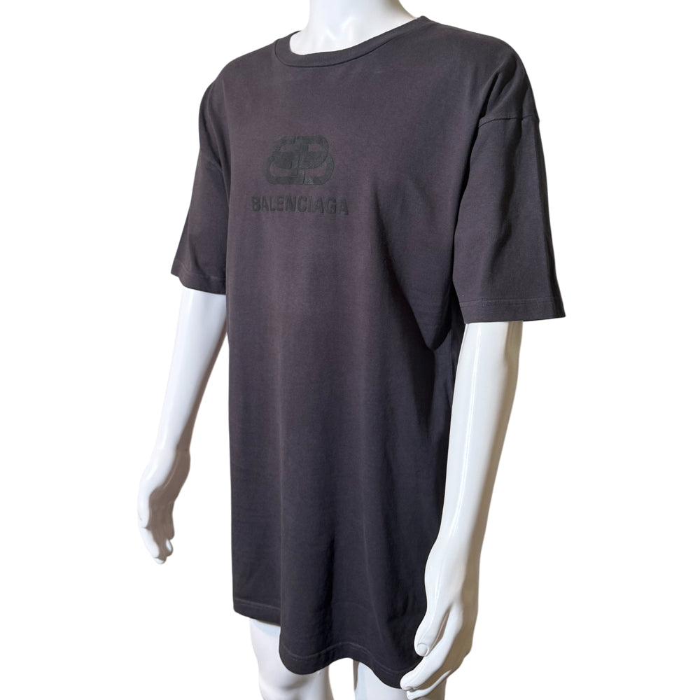 BALENCIAGA OVERSIZED GREY  T SHIRT MENS SIZE M LHQ1147