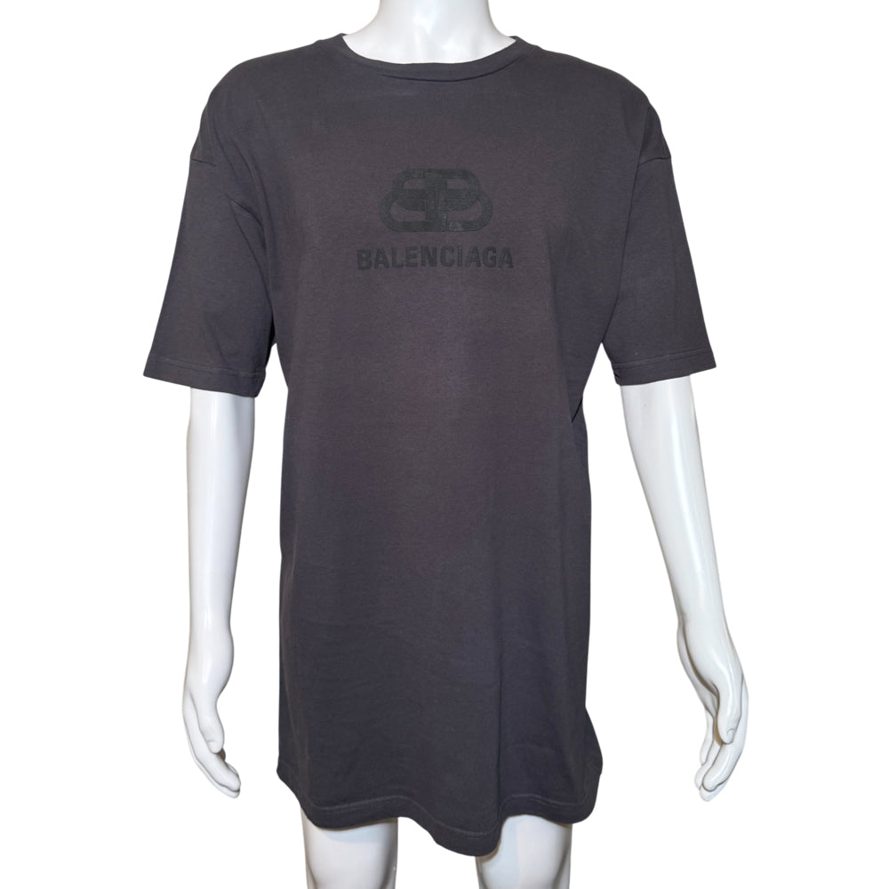 BALENCIAGA OVERSIZED GREY  T SHIRT MENS SIZE M LHQ1147
